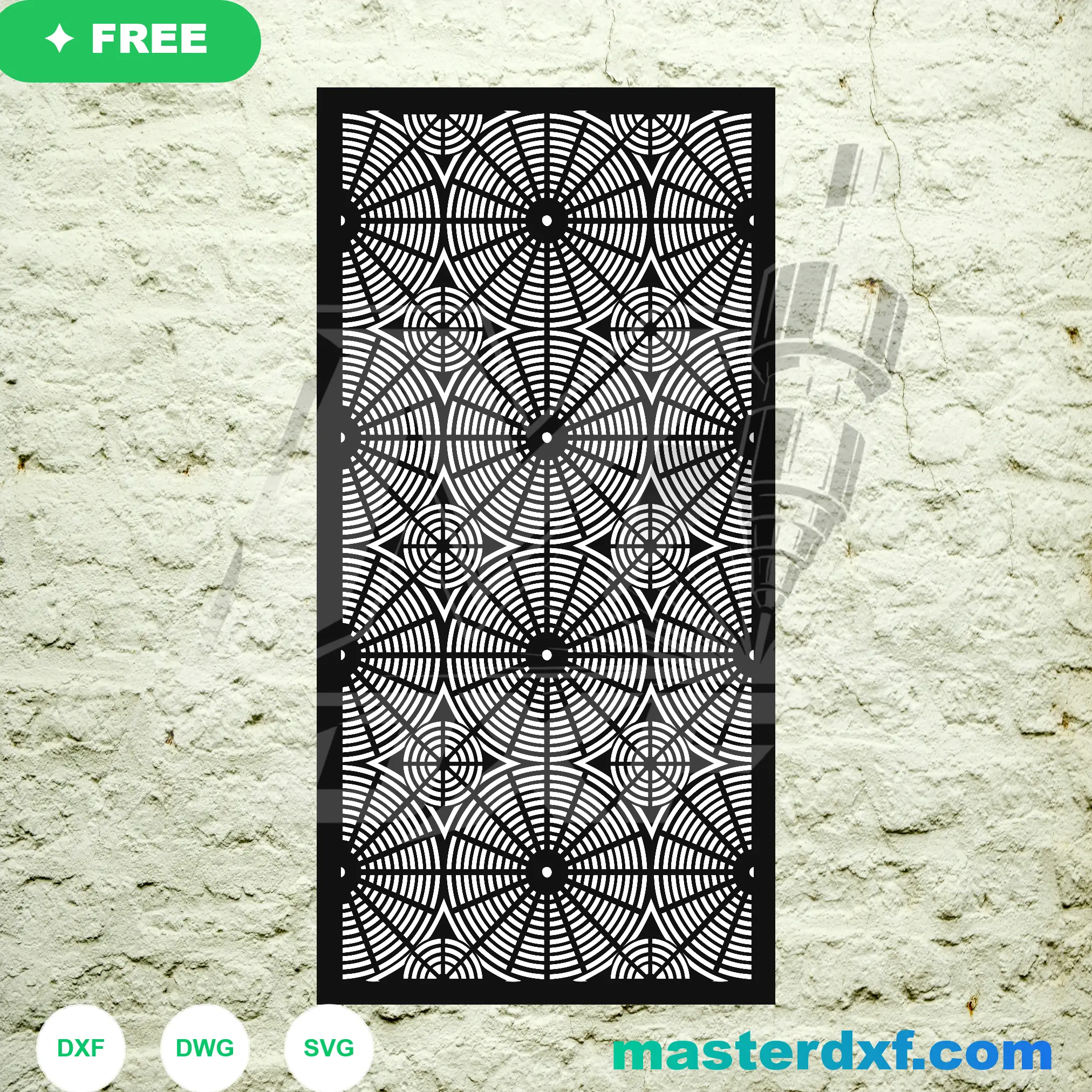 Traditional Sakura Blossom Interconnected Grid Shutter DXF File — Free Download for Laser CNC Plasma